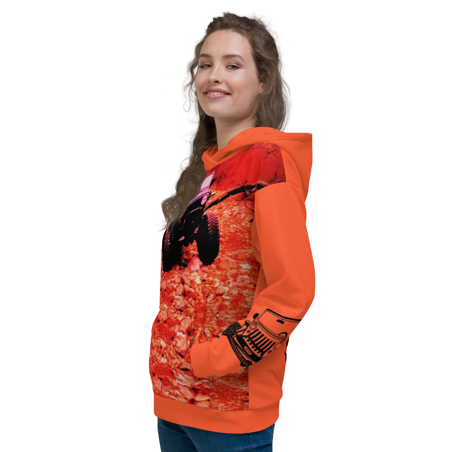 Unisex Hoodie on fire