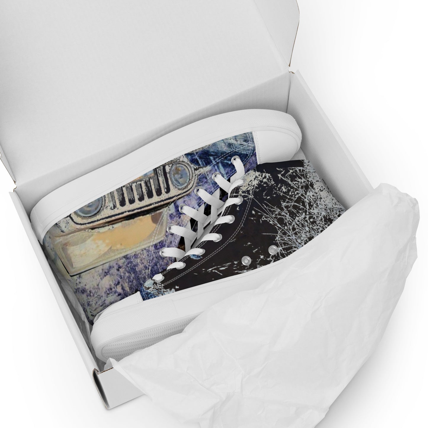 Women’s high top canvas shoes