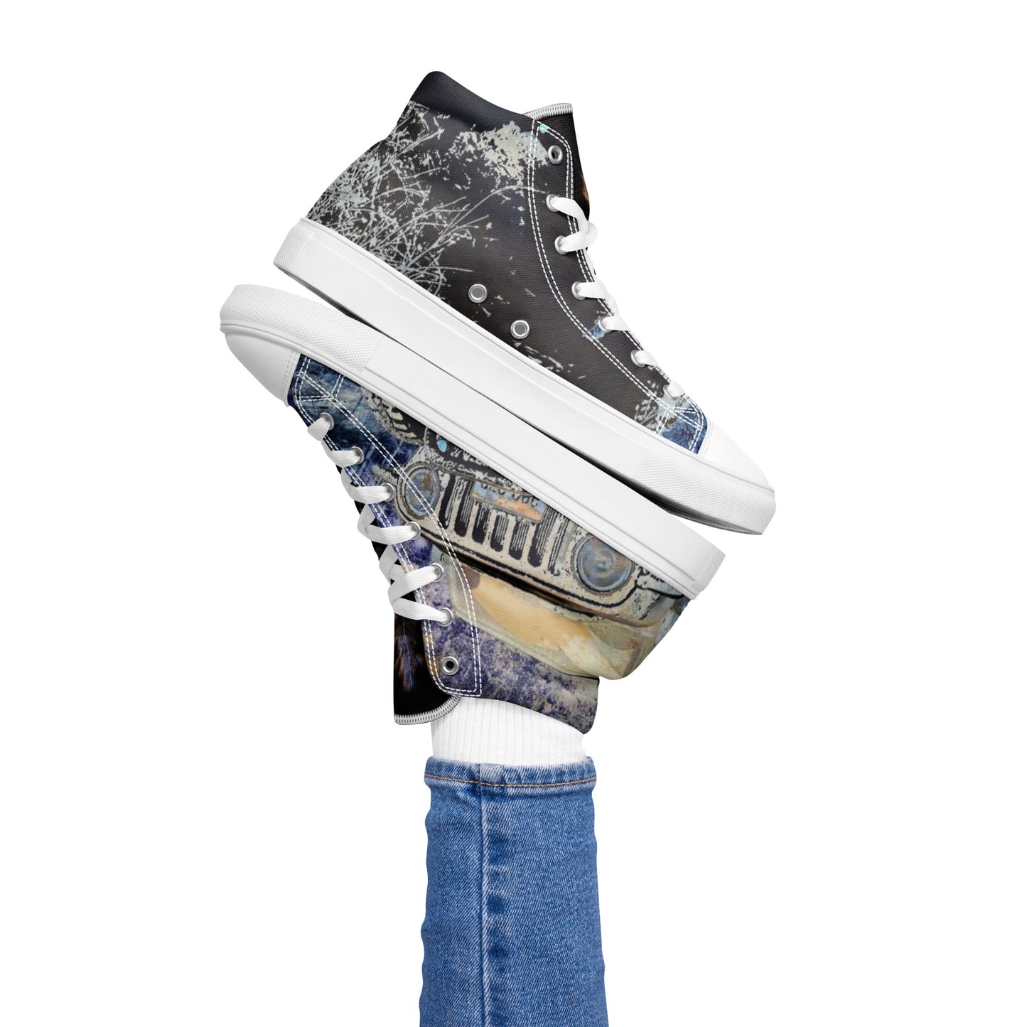 Women’s high top canvas shoes