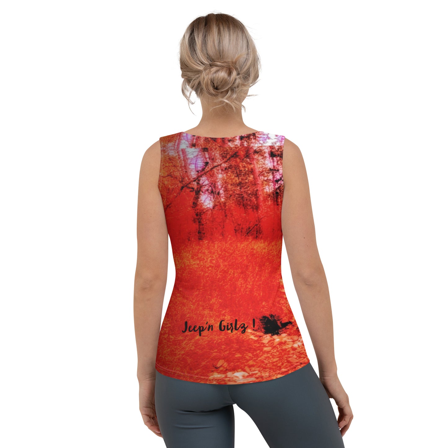 Sublimation Cut & Sew Tank Top on fire