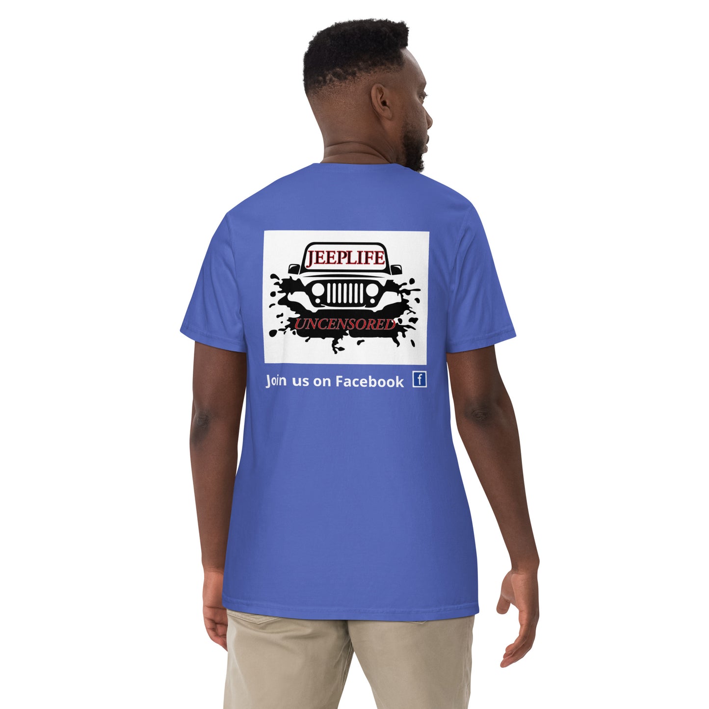 Jeep life uncensored men's heavyweight t-shirt