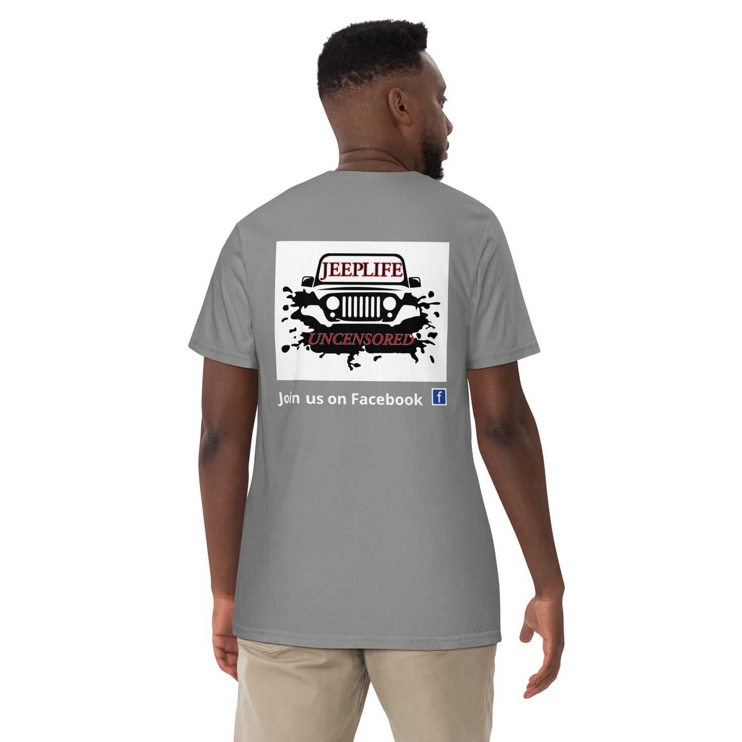 Jeep life uncensored men's heavyweight t-shirt