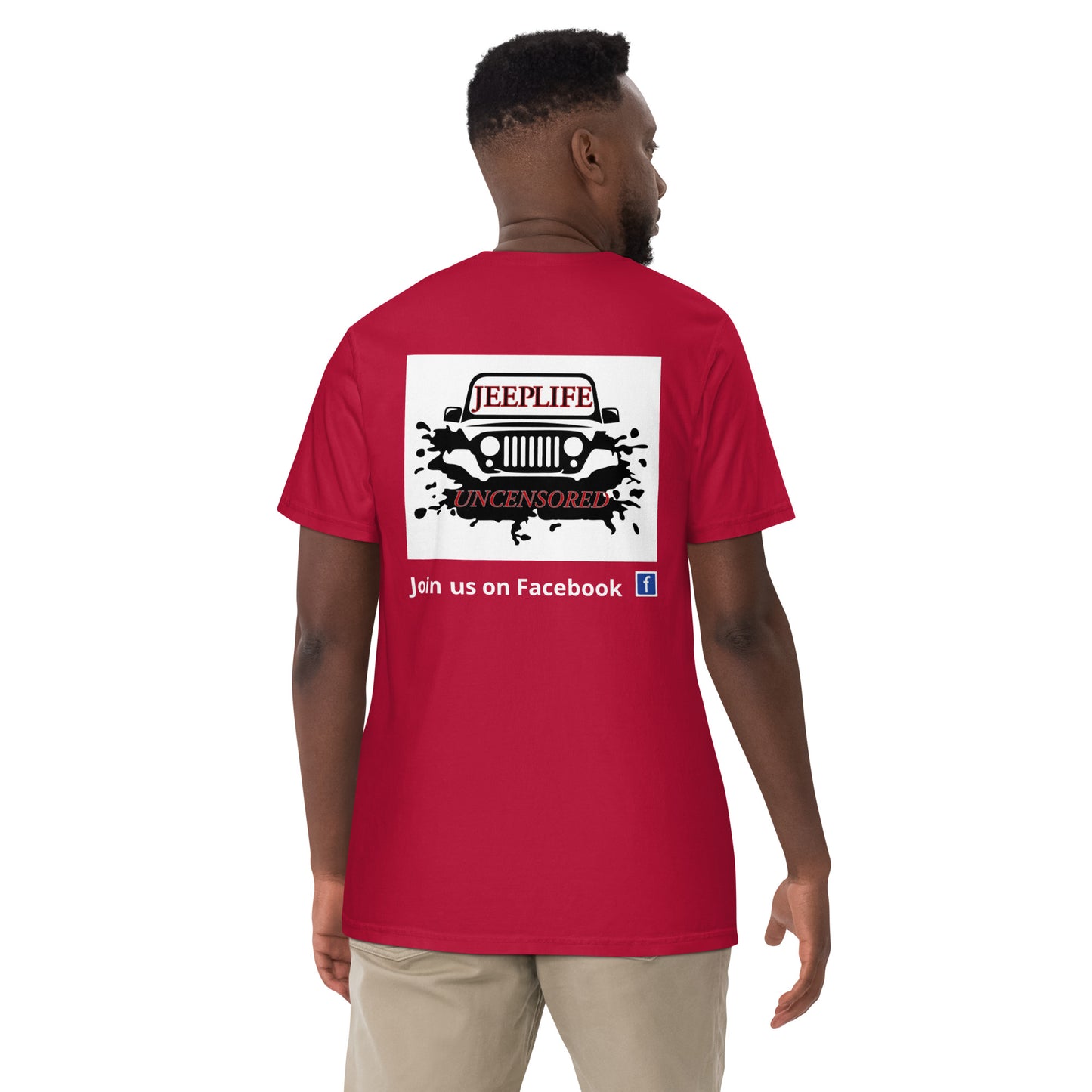 Jeep life uncensored men's heavyweight t-shirt