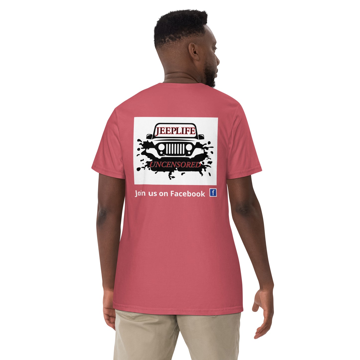 Jeep life uncensored men's heavyweight t-shirt