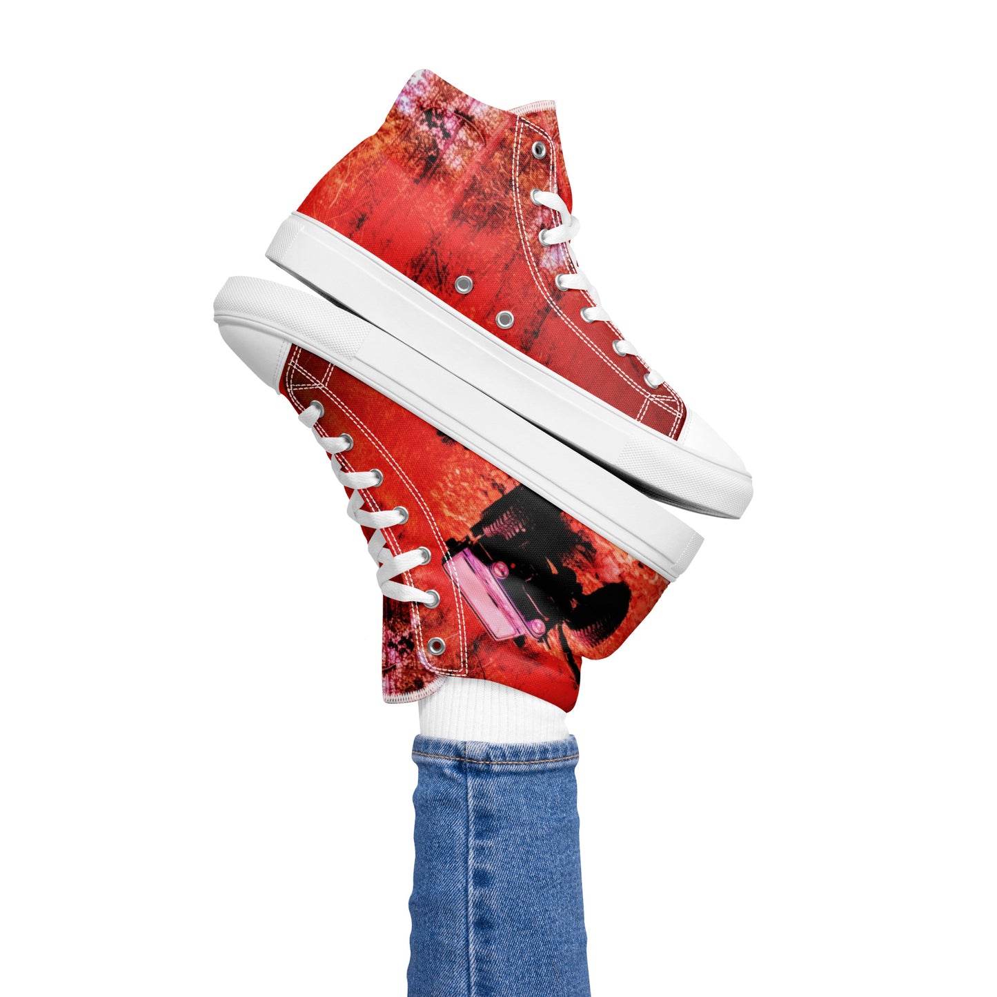 Women’s high top canvas shoes fire