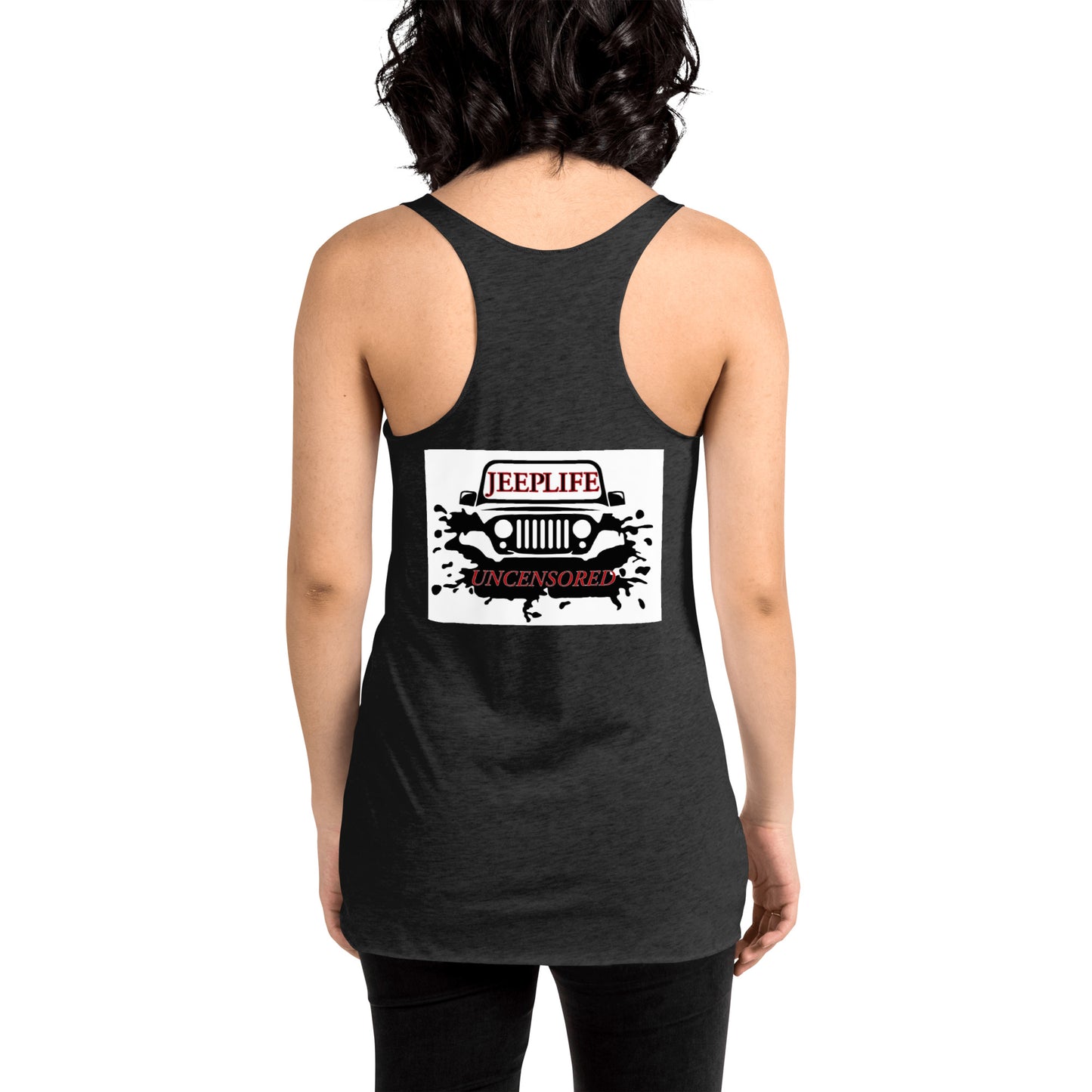 Jeep life uncensored Women's Racerback Tank