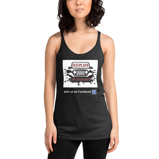 Jeep life uncensored Women's Racerback Tank